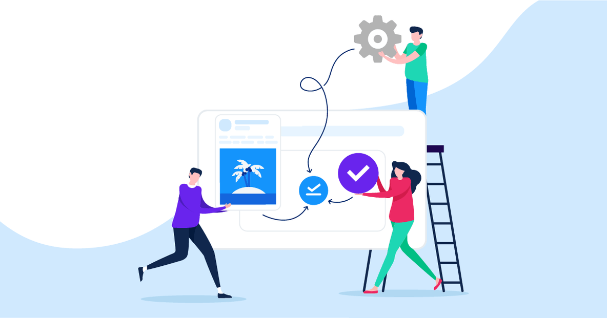 Social media content approval process/workflow
