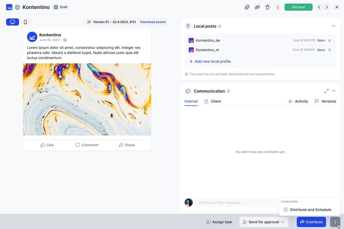 Distribuisci e gestisci