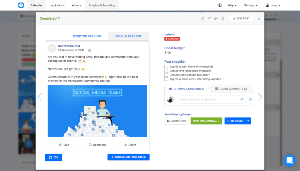Współpraca i proces akceptacji w Kontentino